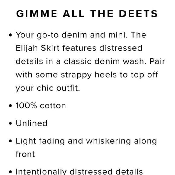 Lovers + Friends Womens Size 27 Elijah Raw Step Hem Distressed Denim Jean Skirt - Picture 4 of 15